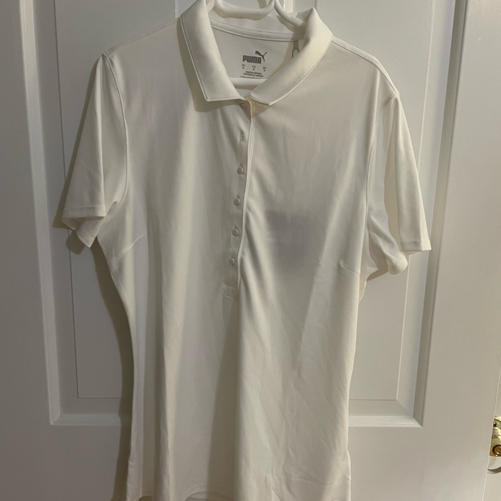 Puma New With Tags Woman’s White Rotation Polo Size M